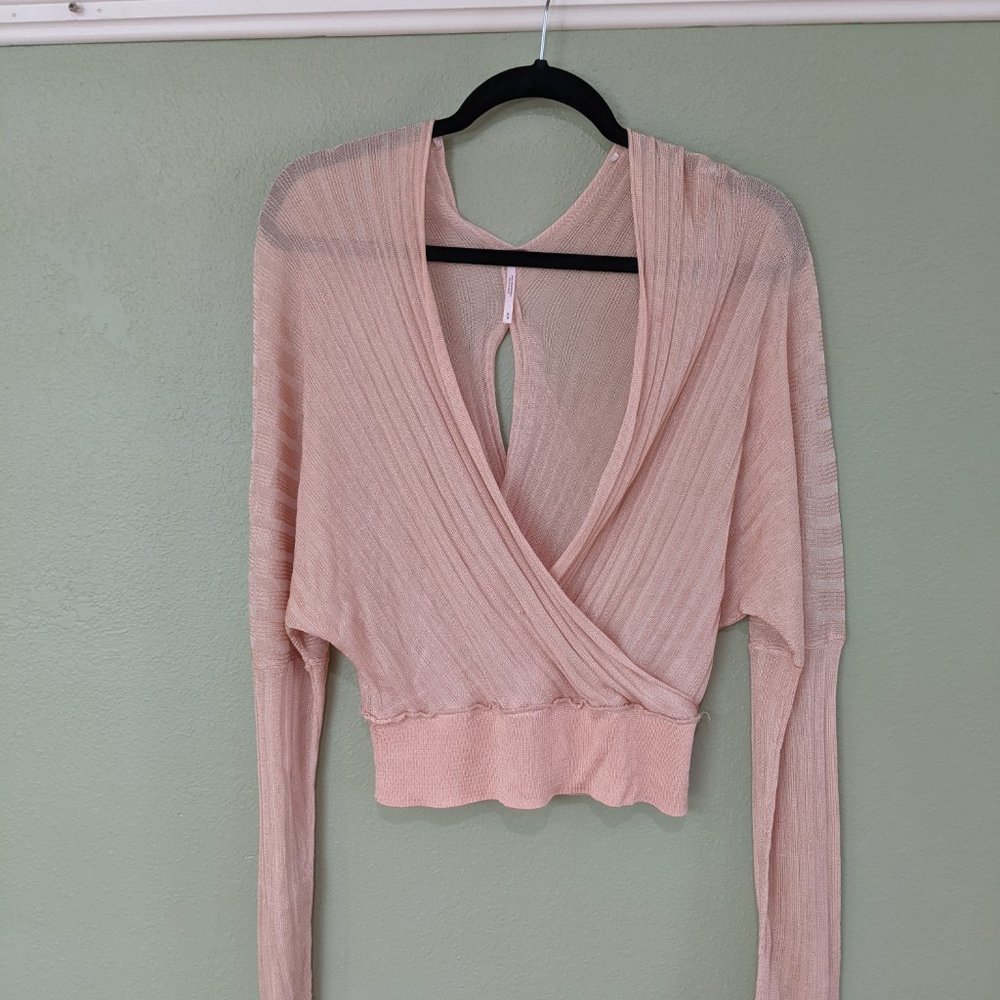 Free People Peach Sweater (M)